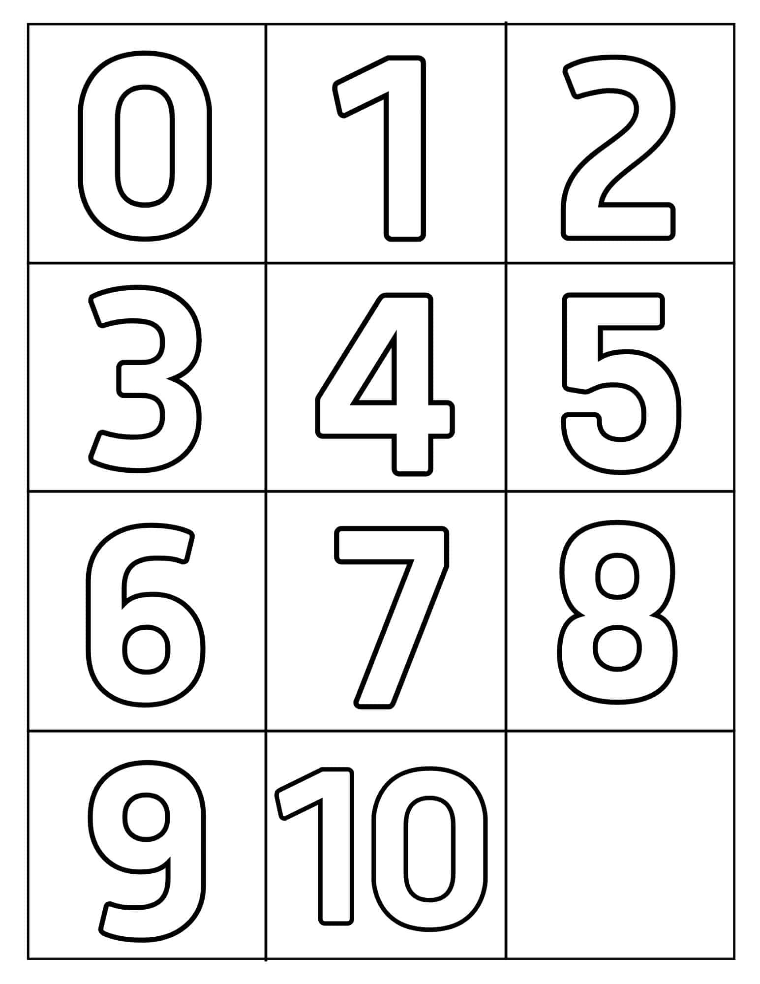 0-10 Printable Numbers (Free Templates In All Sizes) within Free Printable 5 Inch Number Stencils