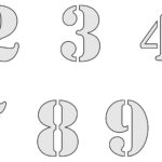 0 10 Printable Numbers (Free Templates In All Sizes)   Worksheets Throughout Free Printable 4 Inch Number Stencils