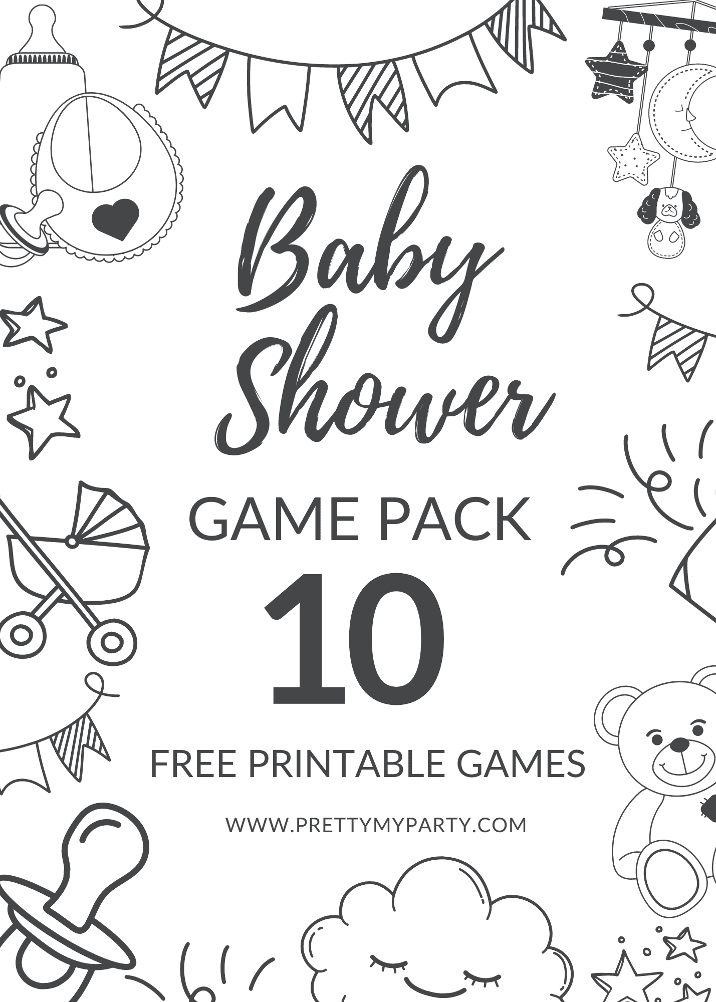 10 Free Printable Baby Shower Games You Can Print And Play intended for Free Printable Baby Shower Games