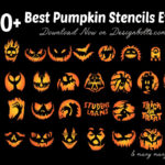 10 Free Scary Pumpkin Carving Stencils 2024   Designbolts With Regard To Free Printable Pumpkin Stencils