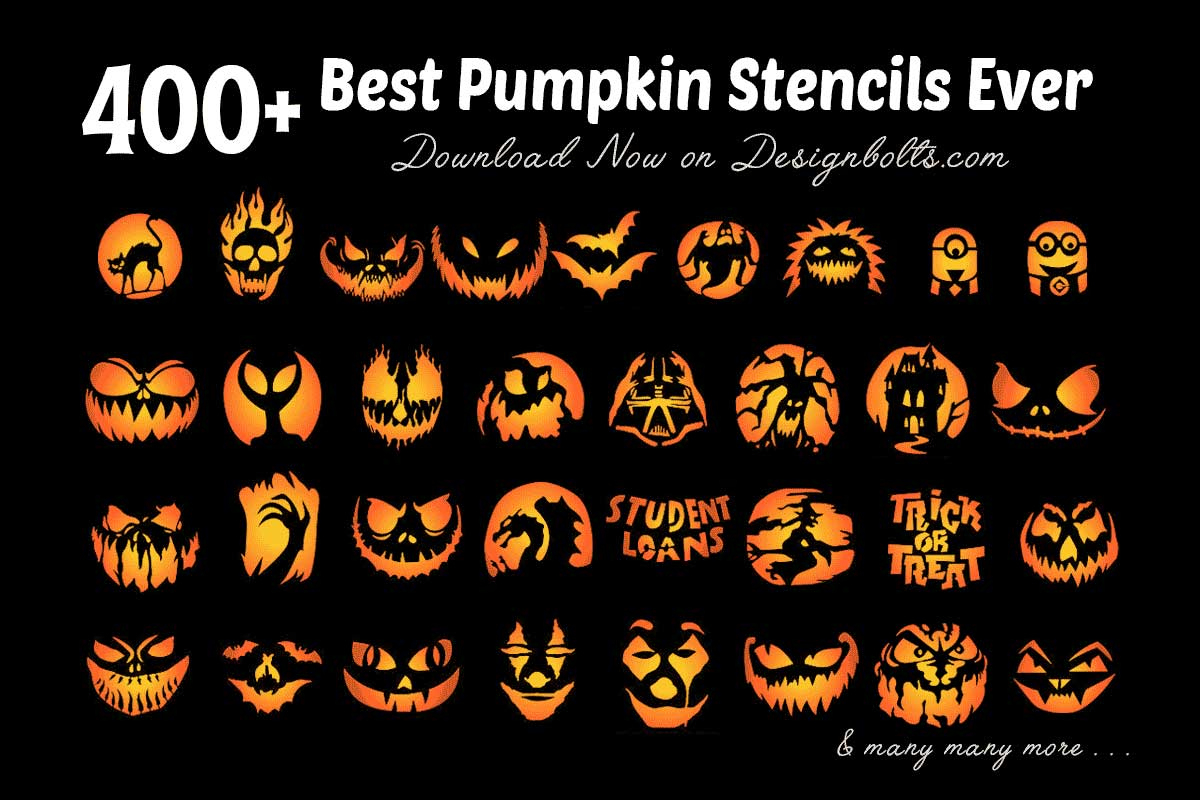 10 Free Scary Pumpkin Carving Stencils 2024 - Designbolts with regard to Free Printable Pumpkin Stencils