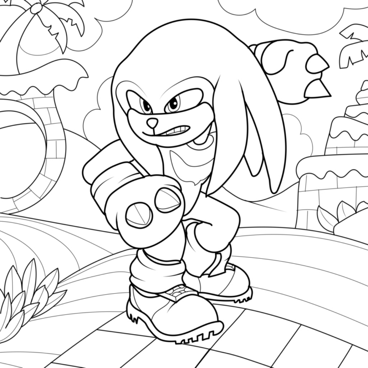 Sonic Coloring Pages Free Printable