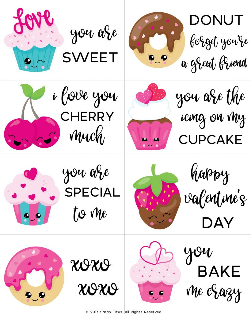 100+ Free Printable Valentine Cards For Kids - Sarah Titus for Free Printable Valentine Cards For Kids