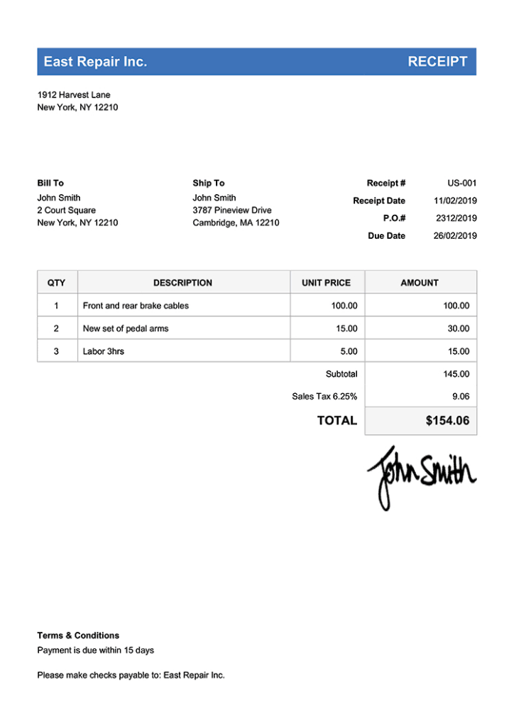 100 Free Receipt Templates | Print & Email Receipts As Pdf Within Free Printable Sales Receipts Online 100 Free Receipt Templates | Print & Email Receipts As Pdf Within Free Printable Sales Receipts Online