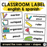 100+ Fun Classroom Labels With Pictures For Back To School With Free Printable Classroom Labels For Preschoolers