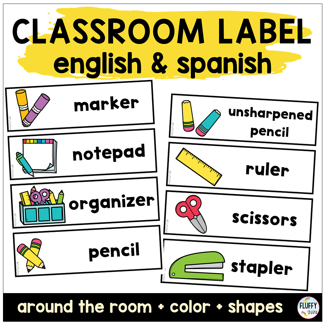 100+ Fun Classroom Labels With Pictures For Back To School with Free Printable Classroom Labels For Preschoolers
