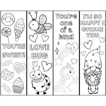 100 Ridiculously Cute Free Printable Valentine Bookmarks   Cassie Inside Free Printable Valentine Bookmarks