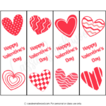 100 Ridiculously Cute Free Printable Valentine Bookmarks   Cassie Intended For Free Printable Valentine Books