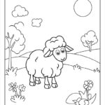 100+ Sheep Coloring Pages (Free Pdf To Print) | Woo Coloring Within Free Printable Pictures Of Sheep