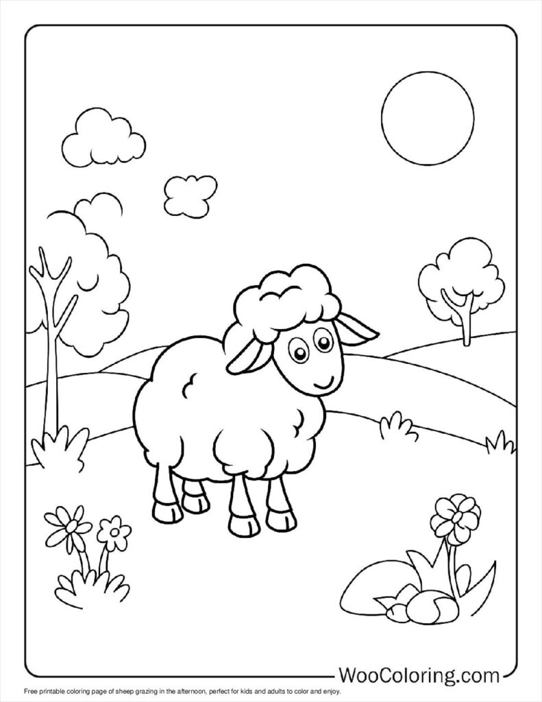 100+ Sheep Coloring Pages (Free Pdf To Print) | Woo Coloring Within Free Printable Pictures Of Sheep 100+ Sheep Coloring Pages (Free Pdf To Print) | Woo Coloring Within Free Printable Pictures Of Sheep