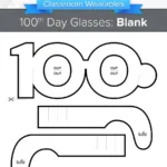 100Th Day Of School Glasses: Blank   Wearables | Classcrown In 100th Day Of School Printable Glasses Free 100Th Day Of School Glasses: Blank   Wearables | Classcrown In 100th Day Of School Printable Glasses Free