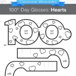 100Th Day Of School Glasses: Stars   Wearables | Classcrown For 100Th Day Of School Printable Glasses Free 100Th Day Of School Glasses: Stars   Wearables | Classcrown For 100Th Day Of School Printable Glasses Free