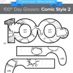 100Th Day Of School Glasses: Stars   Wearables | Classcrown With 100th Day Of School Printable Glasses Free 100Th Day Of School Glasses: Stars   Wearables | Classcrown With 100th Day Of School Printable Glasses Free