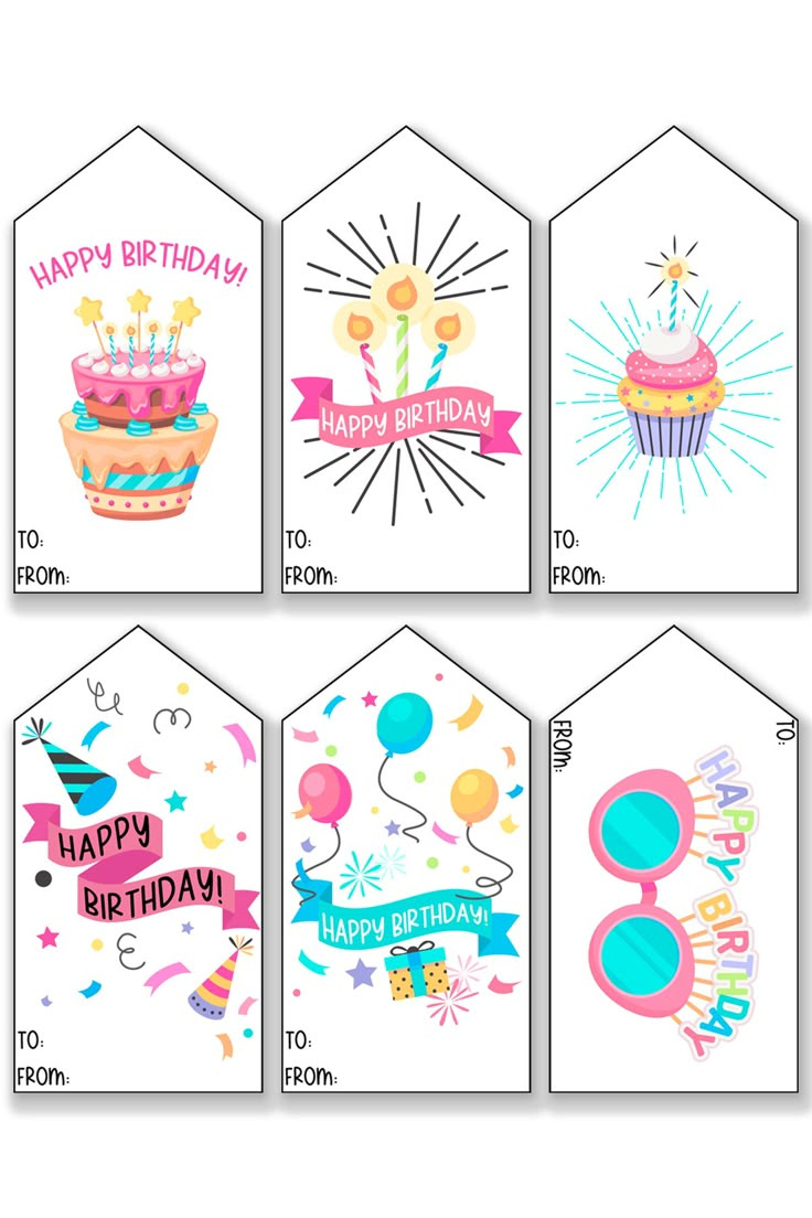 102 Free Printable Birthday Tags All In One Download pertaining to Free Printable Birthday Tags