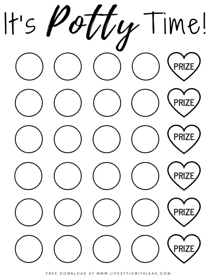 Free Printable Potty Training Charts