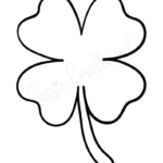 12 Cute Four Leaf Clover Printable Templates (Free!)   Cassie Pertaining To Four Leaf Clover Template Printable Free