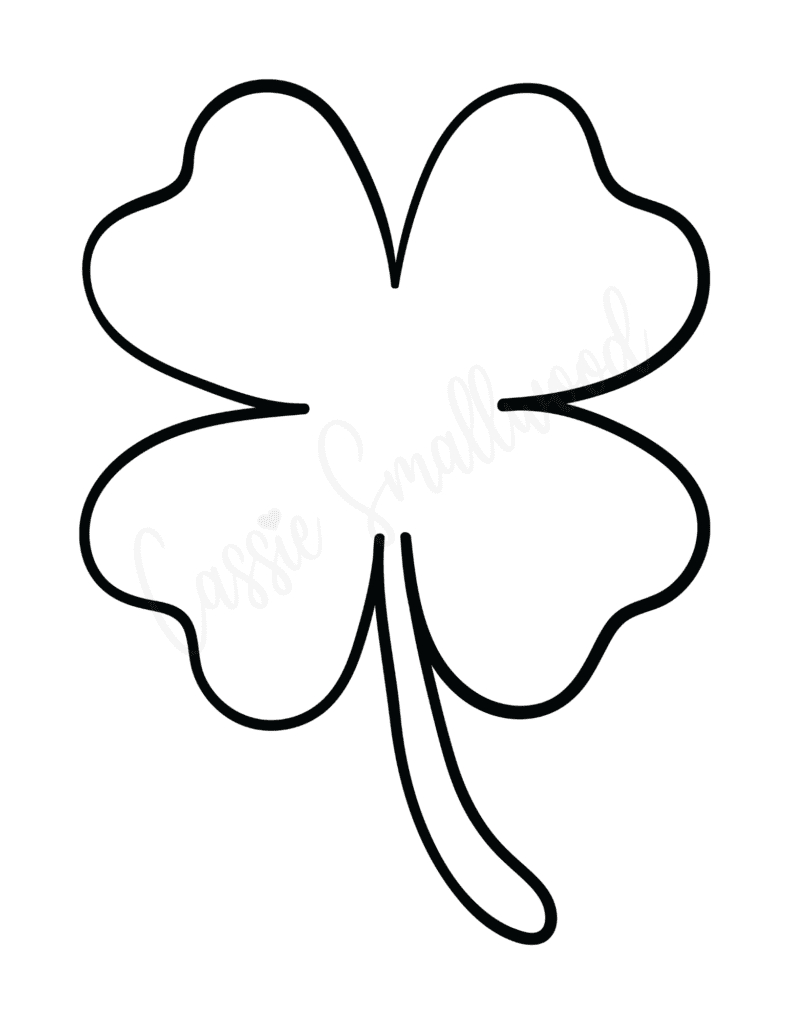 12 Cute Four Leaf Clover Printable Templates (Free!) Cassie Pertaining To Four Leaf Clover Template Printable Free 12 Cute Four Leaf Clover Printable Templates (Free!) Cassie Pertaining To Four Leaf Clover Template Printable Free