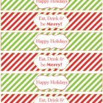 12 Days Of Christmas Diy Printable Freebies! Day 3 – Water Bottle In Christmas Water Bottle Labels Free Printable