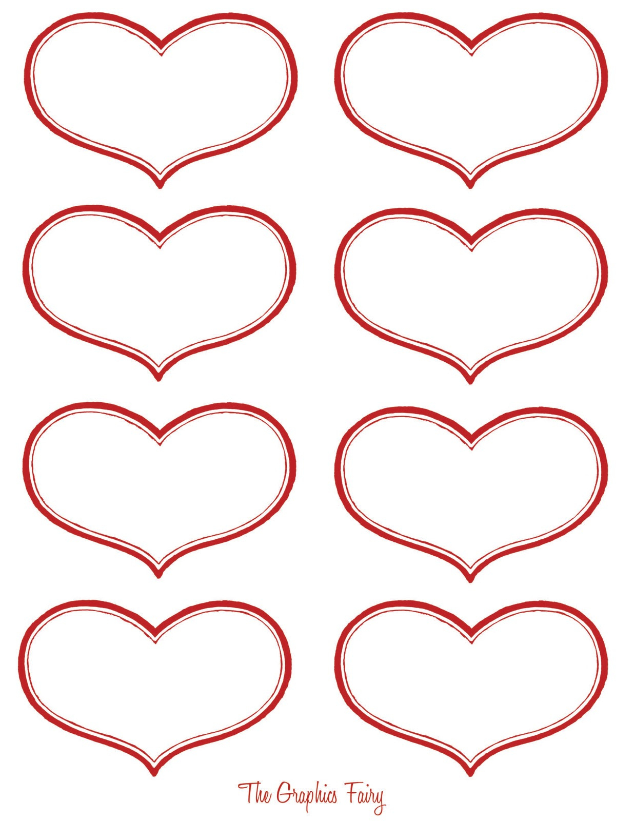 12+ Printable Valentine Heart Images! - The Graphics Fairy regarding Free Printable Valentine Graphics