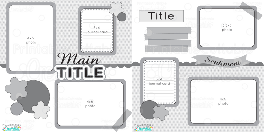 12X12 Two Page Free Printable Scrapbook Layout With Free Printable Scrapbook Page Designs 12X12 Two Page Free Printable Scrapbook Layout With Free Printable Scrapbook Page Designs