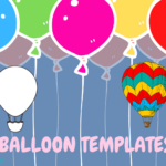 13 Cute Balloon Templates (Free Printable)   Cassie Smallwood Pertaining To Free Printable Pictures Of Balloons