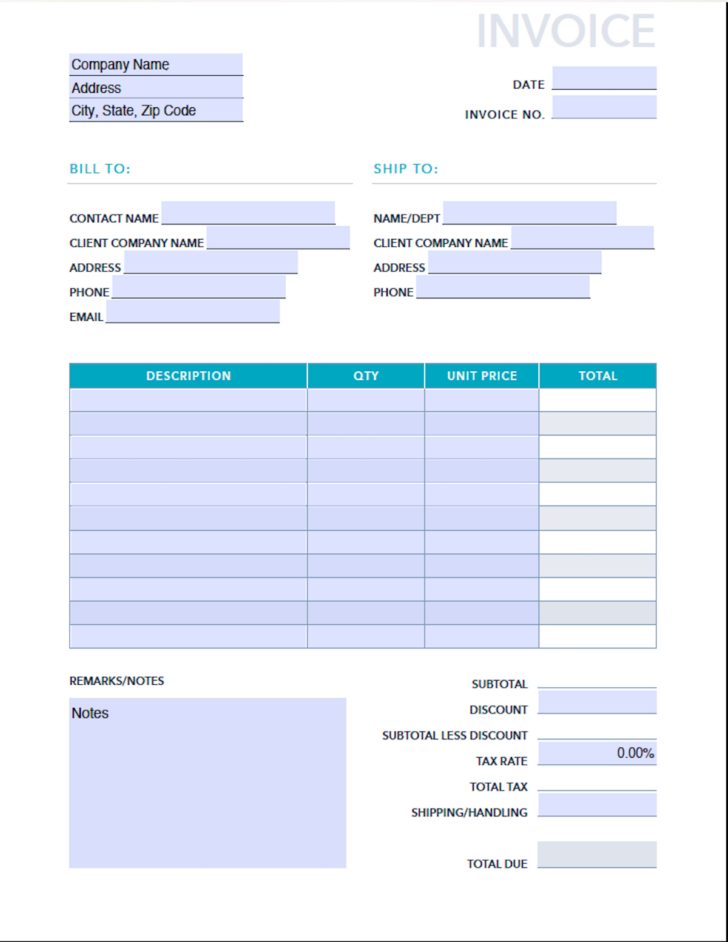 Free Printable Business Templates