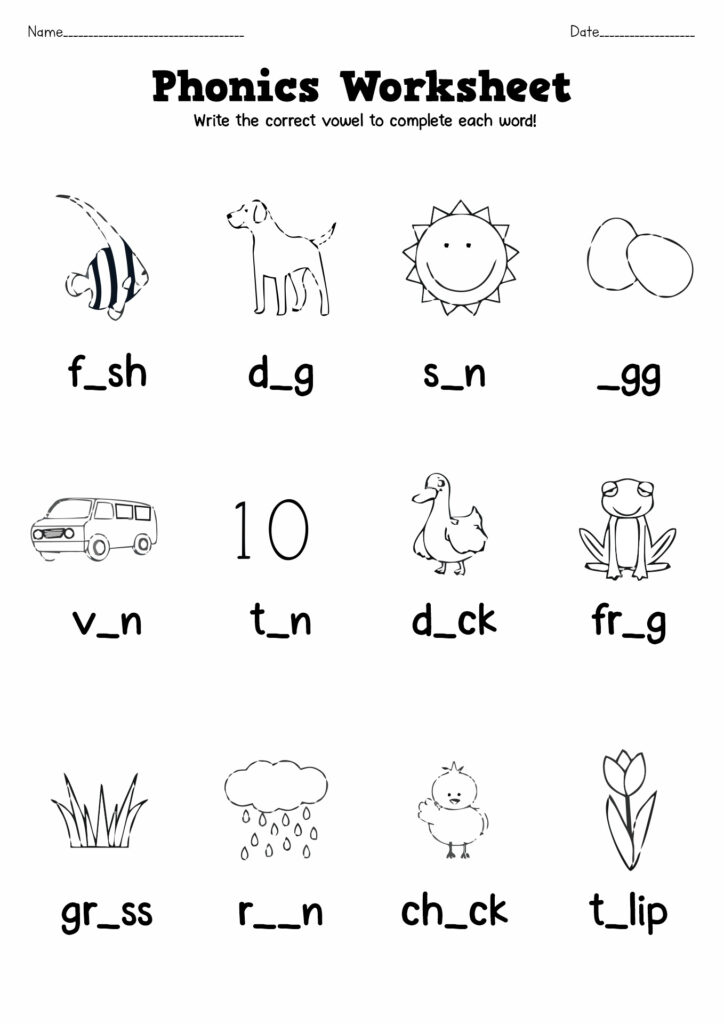 14 Free Printable Phonics Worksheets First Grade   Free Pdf At With Regard To Free Printable Grade 1 Phonics Worksheets