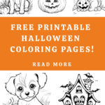 14 Printable Halloween Coloring Sheets: (Unique)!   The Graphics Fairy For Printable Halloween Cards To Color For Free
