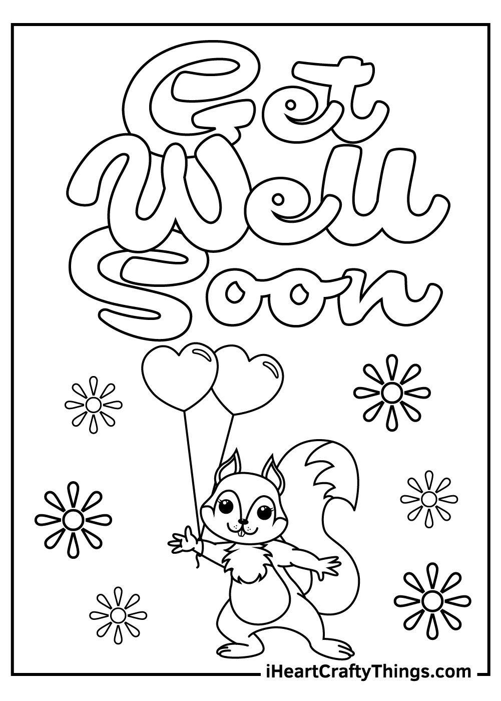 15 Get Well Soon Coloring Pages (100% Free Printables) with regard to Free Printable Get Well Cards to Color