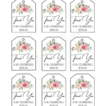 15 Insanely Cute Thank You Tags (Free Printable)   Cassie Smallwood Intended For Free Printable Wedding Thank You Tags