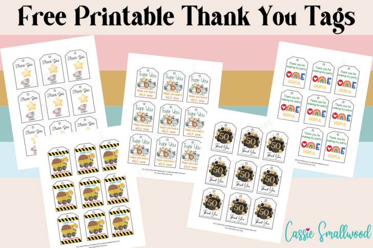 Party Favor Tags Free Printable