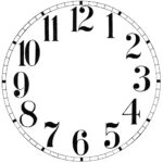 16 Clock Face Images   Print Your Own!   The Graphics Fairy Pertaining To Free Printable Clock Faces