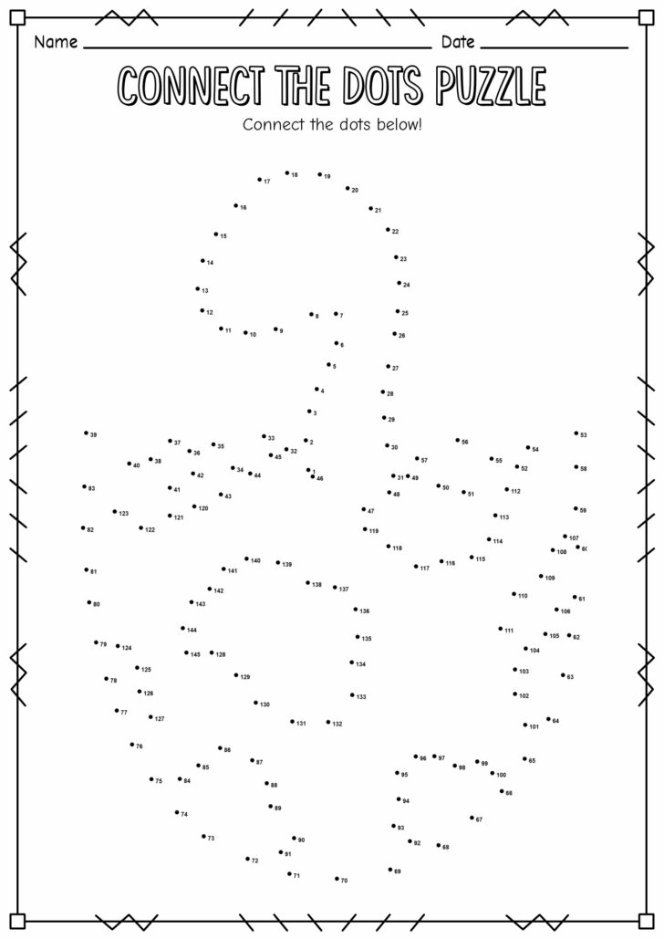 Free Printable Hard Dot to Dot