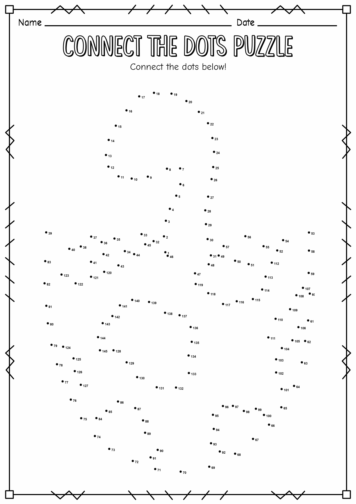 16 Hard Dot To Dot Worksheets - Free Pdf At Worksheeto within Free Printable Hard Dot to Dot