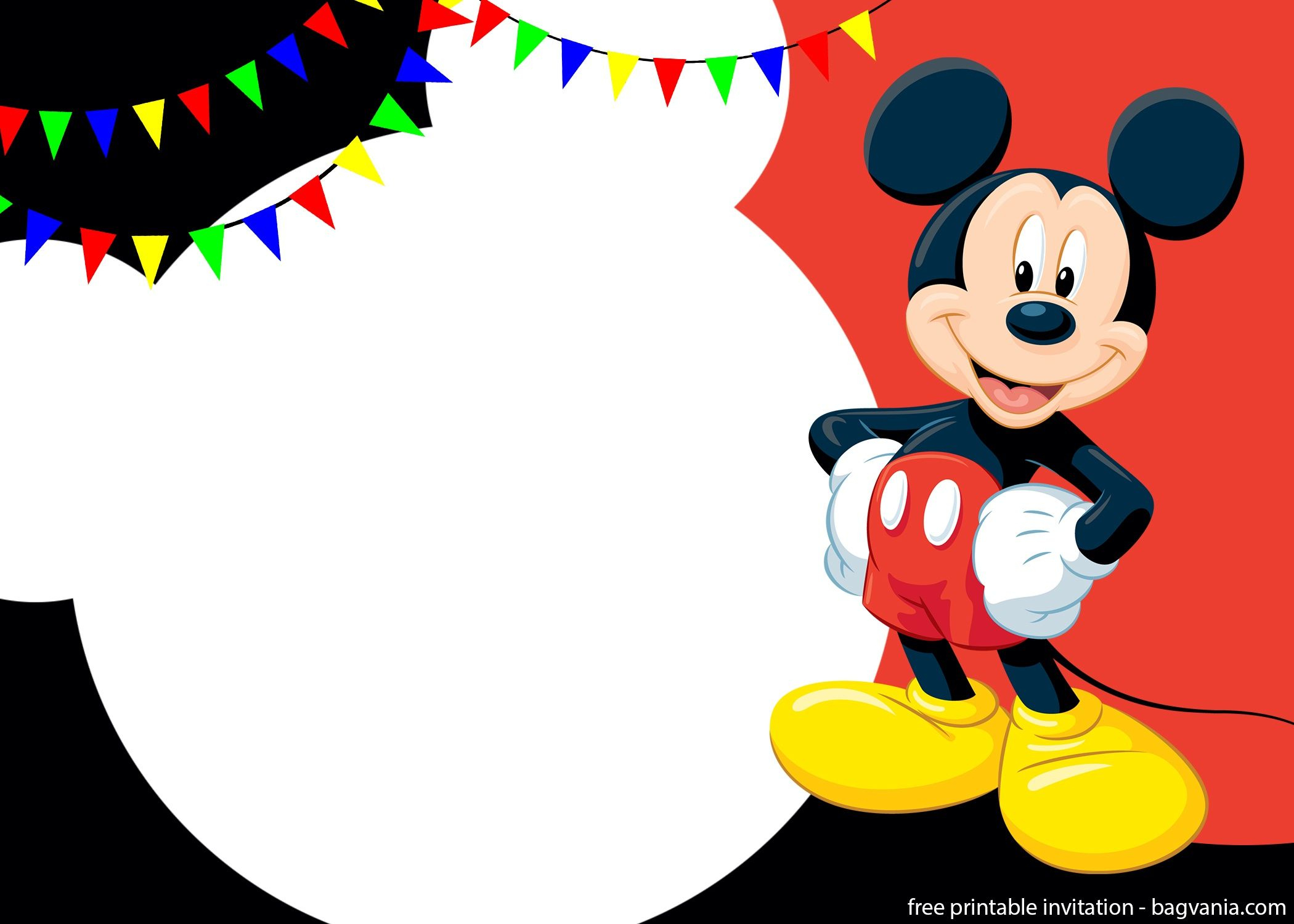 16 Ideas De Invitación De Mickey Mouse | Invitación De Mickey pertaining to Free Printable Mickey Mouse Invitations