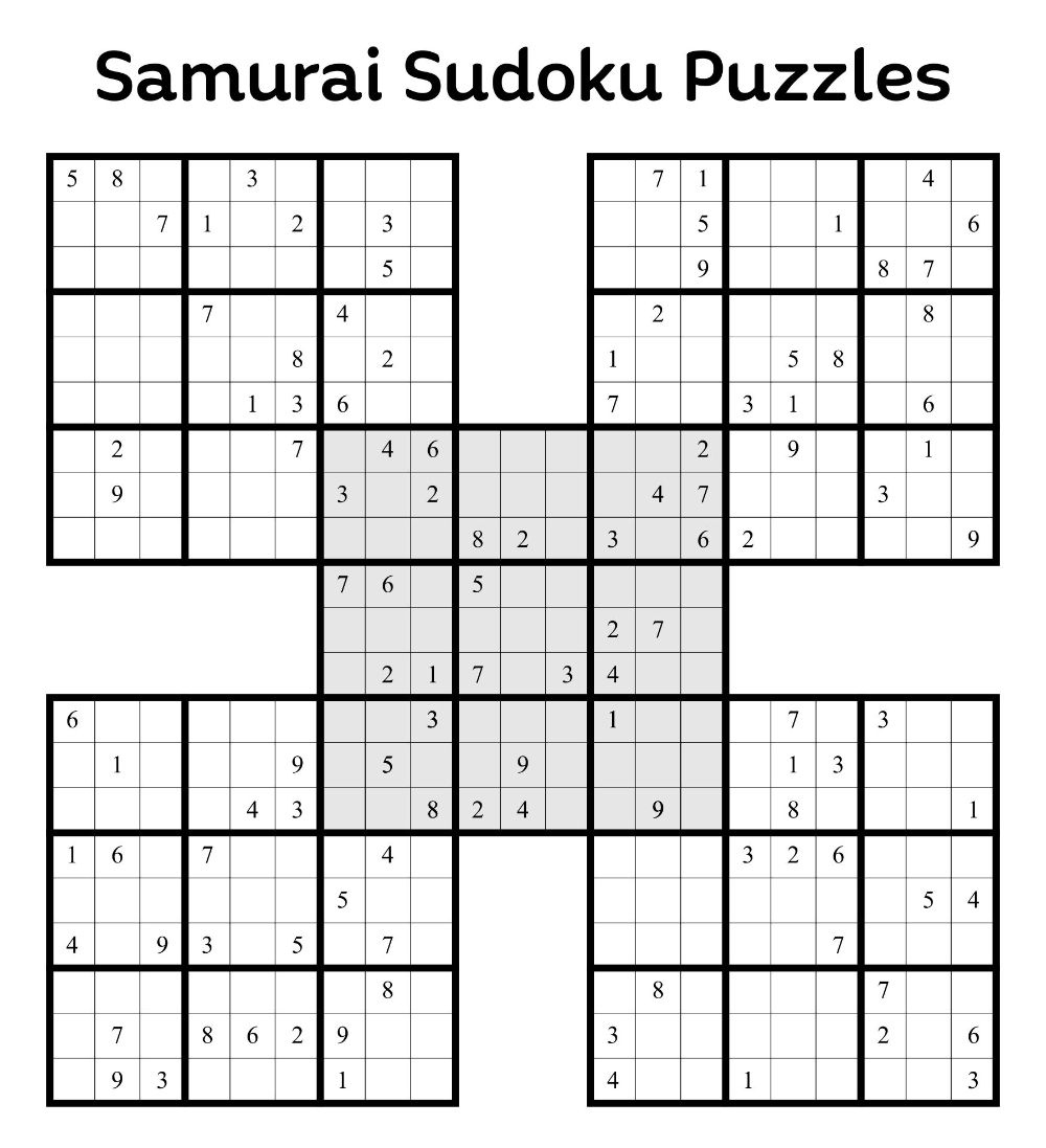16 Sudoku - 10 Free Pdf Printables | Printablee within Free Printable Samurai Sudoku