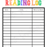 17 Cute Reading Logs {Free Printable}   Cassie Smallwood With Regard To Free Printable Reading Logs For Children