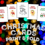 17 Free Printable Christmas Cards To Print, Color, Fold & Give Within Free Printable Xmas Cards Download
