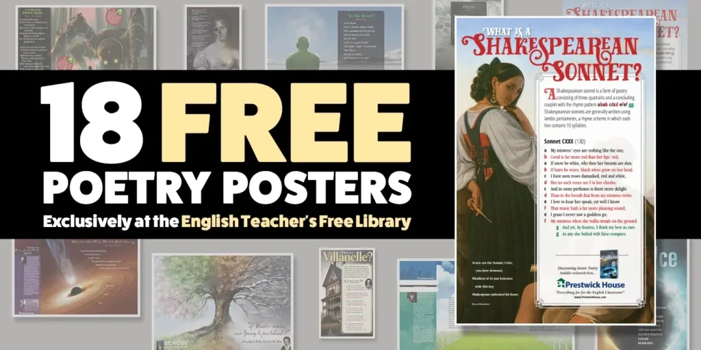 18 Printable Poetry Posters For The Classroom | Prestwick House With Free Printable Poetry Posters 18 Printable Poetry Posters For The Classroom | Prestwick House With Free Printable Poetry Posters