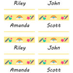 19 Editable Name Tag & Name Badge Templates [Free] Within Free Printable Name Labels For Kids
