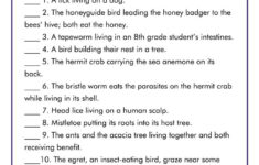 19 Free Printable Biology Worksheets intended for Free Printable Biology Worksheets For High School
