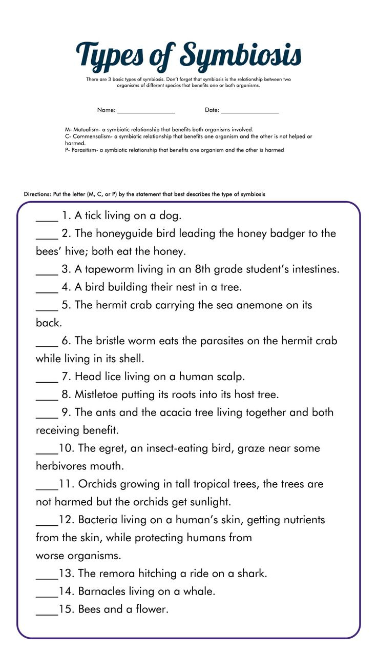19 Free Printable Biology Worksheets intended for Free Printable Biology Worksheets For High School