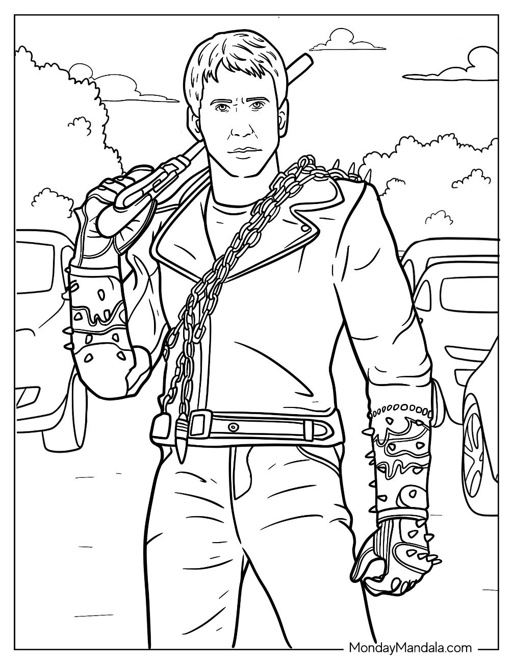 19 Ghost Rider Coloring Pages (Free Pdf Printables) with Free Printable Ghost Rider Coloring Pages