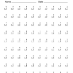 19 Timed Multiplication Worksheets   Free Pdf At Worksheeto For Free Printable Multiplication Speed Drills