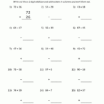 2 Digit Addition And Subtraction Worksheets For Free Printable Double Digit Addition And Subtraction Worksheets