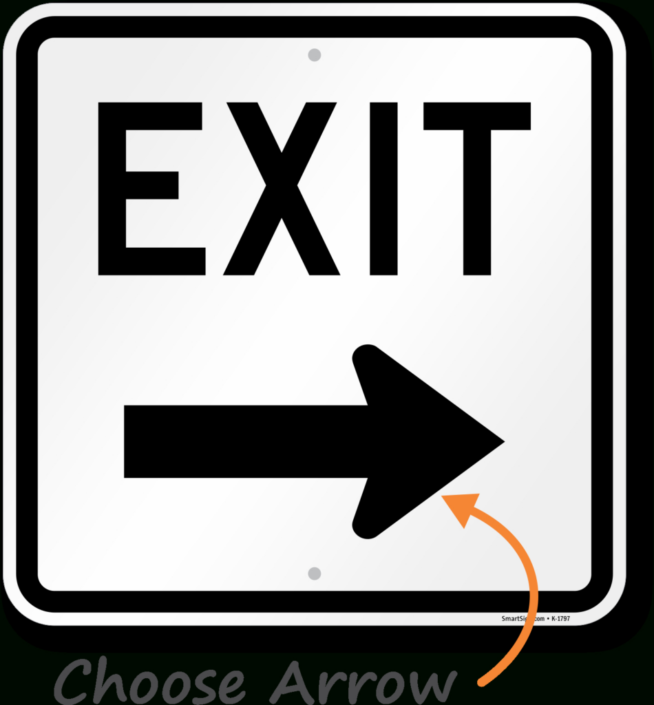 2 Pack Metal Exit Signs With Right Arrow, 10X7 Inches Rust Free Intended For Free Printable Exit Signs With Arrow 2 Pack Metal Exit Signs With Right Arrow, 10X7 Inches Rust Free Intended For Free Printable Exit Signs With Arrow