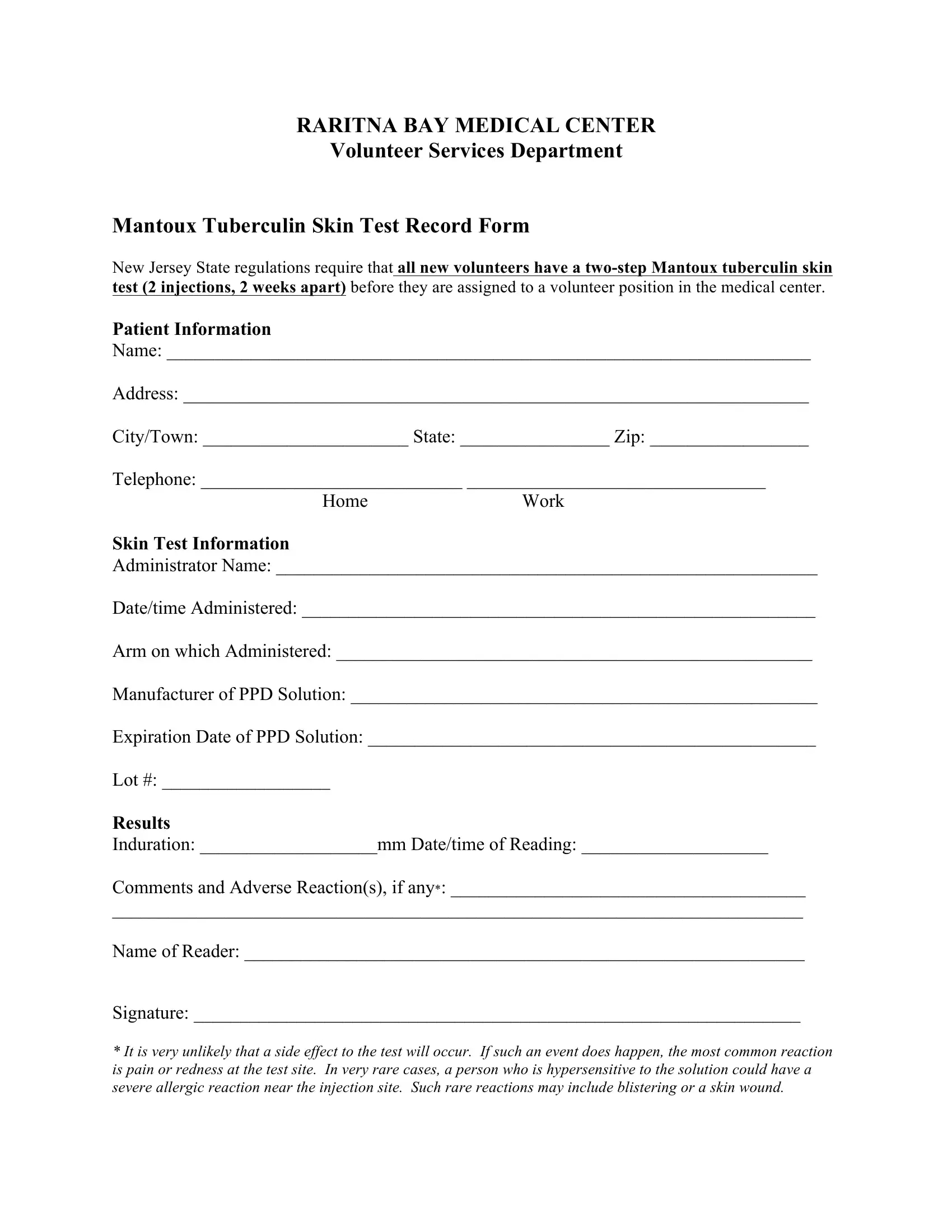 2-Step Tb Test Form ≡ Fill Out Printable Pdf Forms Online for Free Printable Tb Test Form
