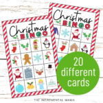 20 Free Printable Christmas Bingo Cards   The Incremental Mama Regarding Free Printable Christmas Bingo Cards