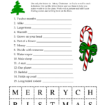 20+ Printable Christmas Games   Happiness Is Homemade   Worksheets Intended For Free Printable Christmas Word Games For Adults