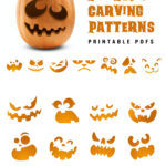 20 Printable Jack O Lantern Pumpkin Carving Patterns For Halloween Regarding Jack O Lantern Patterns Free Printable